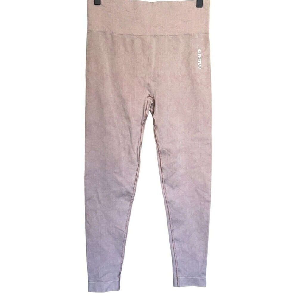 Gymshark Adapt Seamless Camo Leggings Womens Large Light Pink Athletic Training